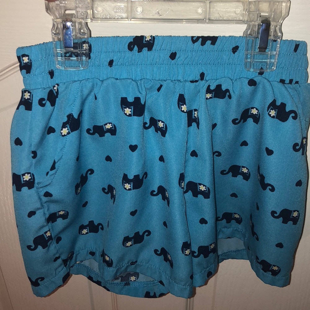 Blue elephant shorts